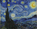 Meia Starry Night Purple Van Gogh Coleção Obras de Arte 36/43