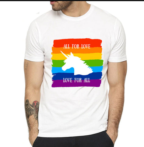 Camiseta LGBT All For Love