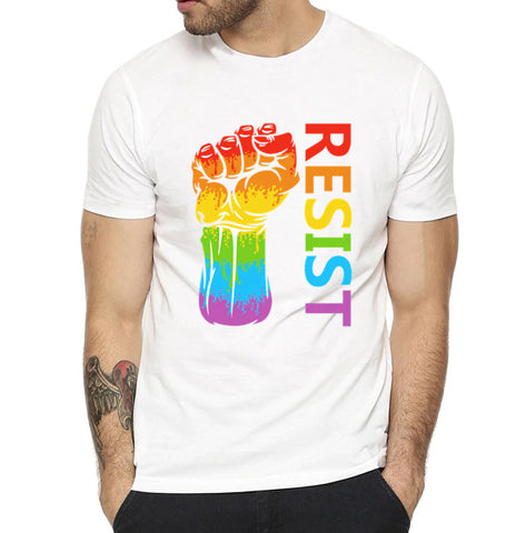 Camiseta LGBT Resist Gay